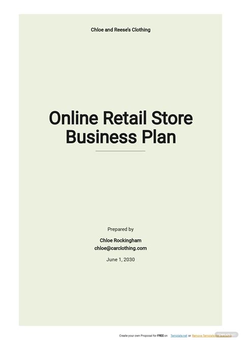 Retail Tennis Shop Business Plan